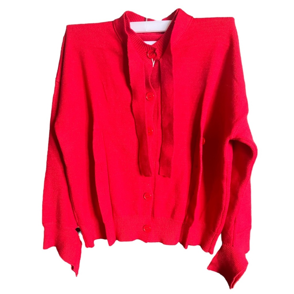 TwoTwinStyle Knit Double Button Down Cardigan Sweater